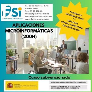 ¡Impulsa tu Currículum con el curso de Aplicaciones Microinformáticas subvencionado!