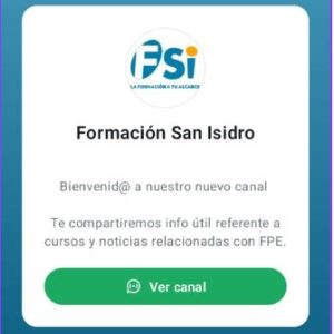 📲 Formación San Isidro estrena canal de WhatsApp